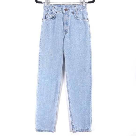 Levi’s 550 RELAXED FIT STUDENT Jeans High Rise Straight Orange Tab Size W27 L30